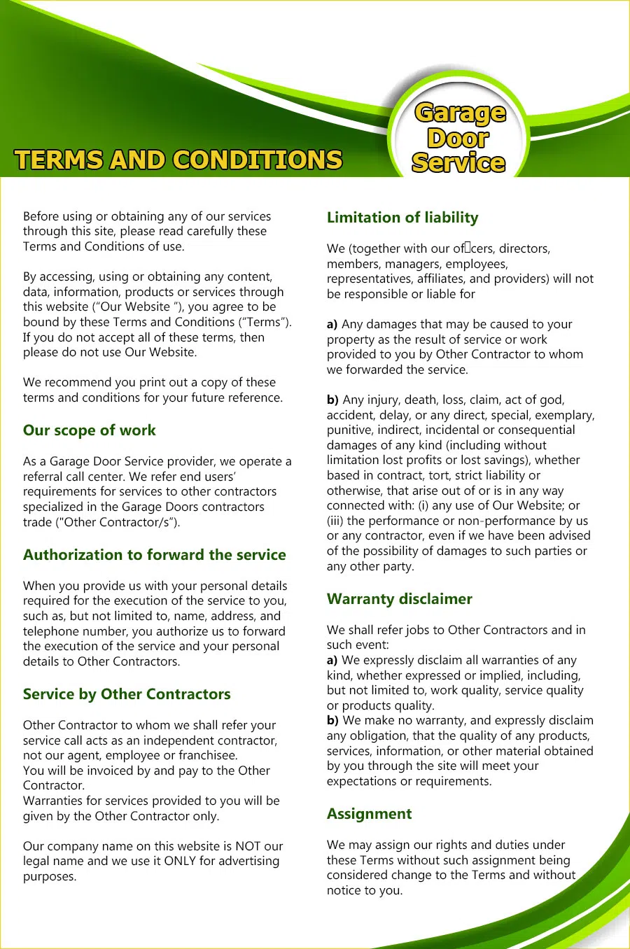 Master Garage Door Service Atlanta, GA 404-596-5754